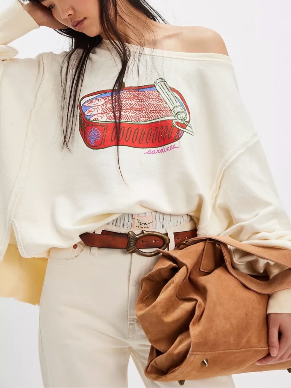 We The Free Graphic Camden Sardine Pullover